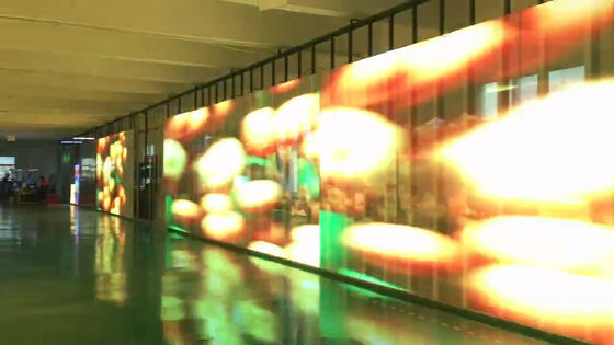 شاشة زجاجية فيديو شفافة 1000x500mm شبه خارجية 1000-5000nits